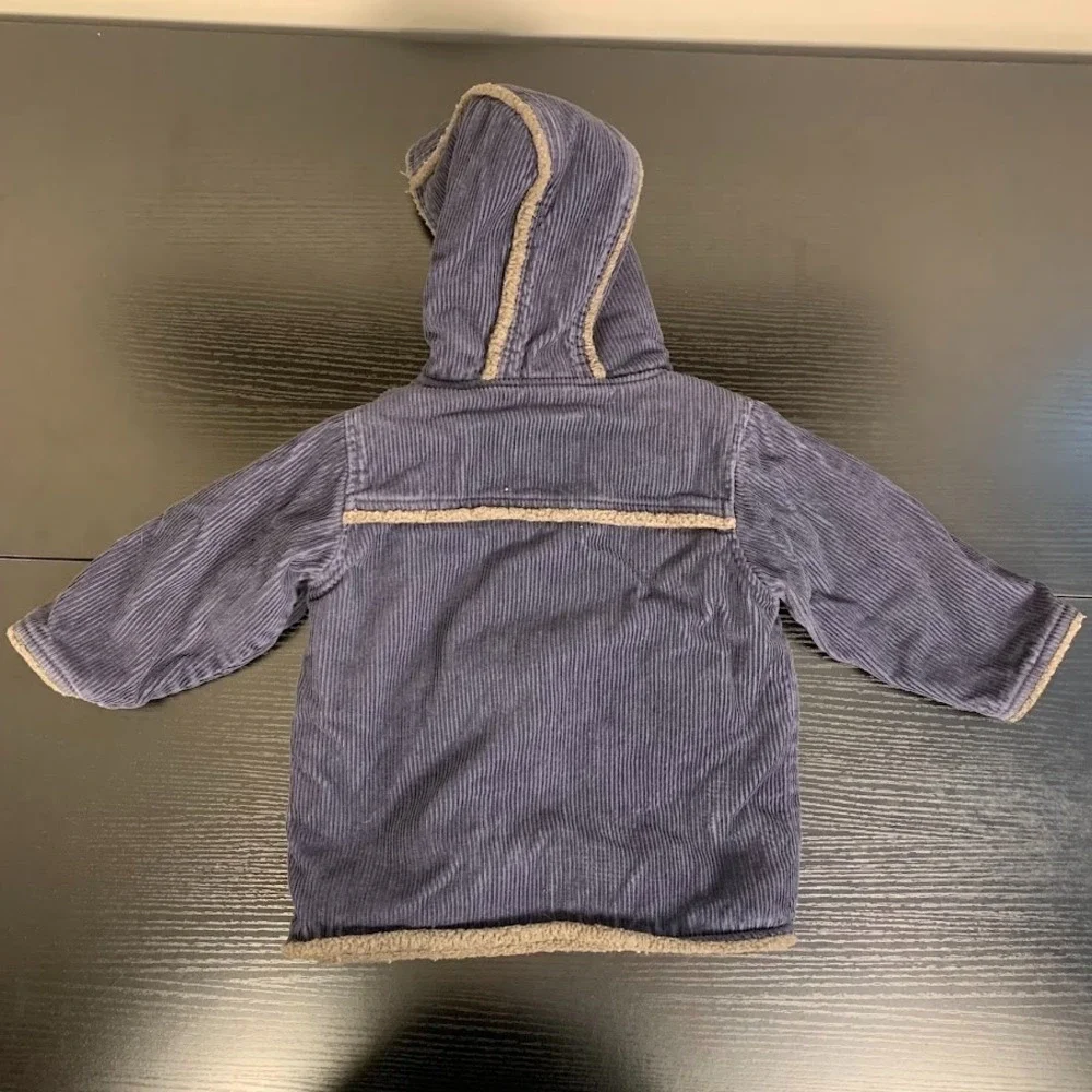 Vintage Old Navy Corduroy Lined Jacket Hooded Y2K Baby 18-24‎ Months